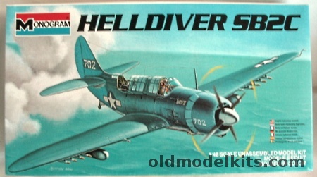 Monogram 1/48 Curtiss SB2C Helldiver - Bagged, 6831 plastic model kit